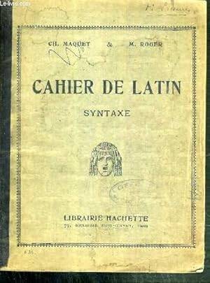 cahier de latin cahier de latin